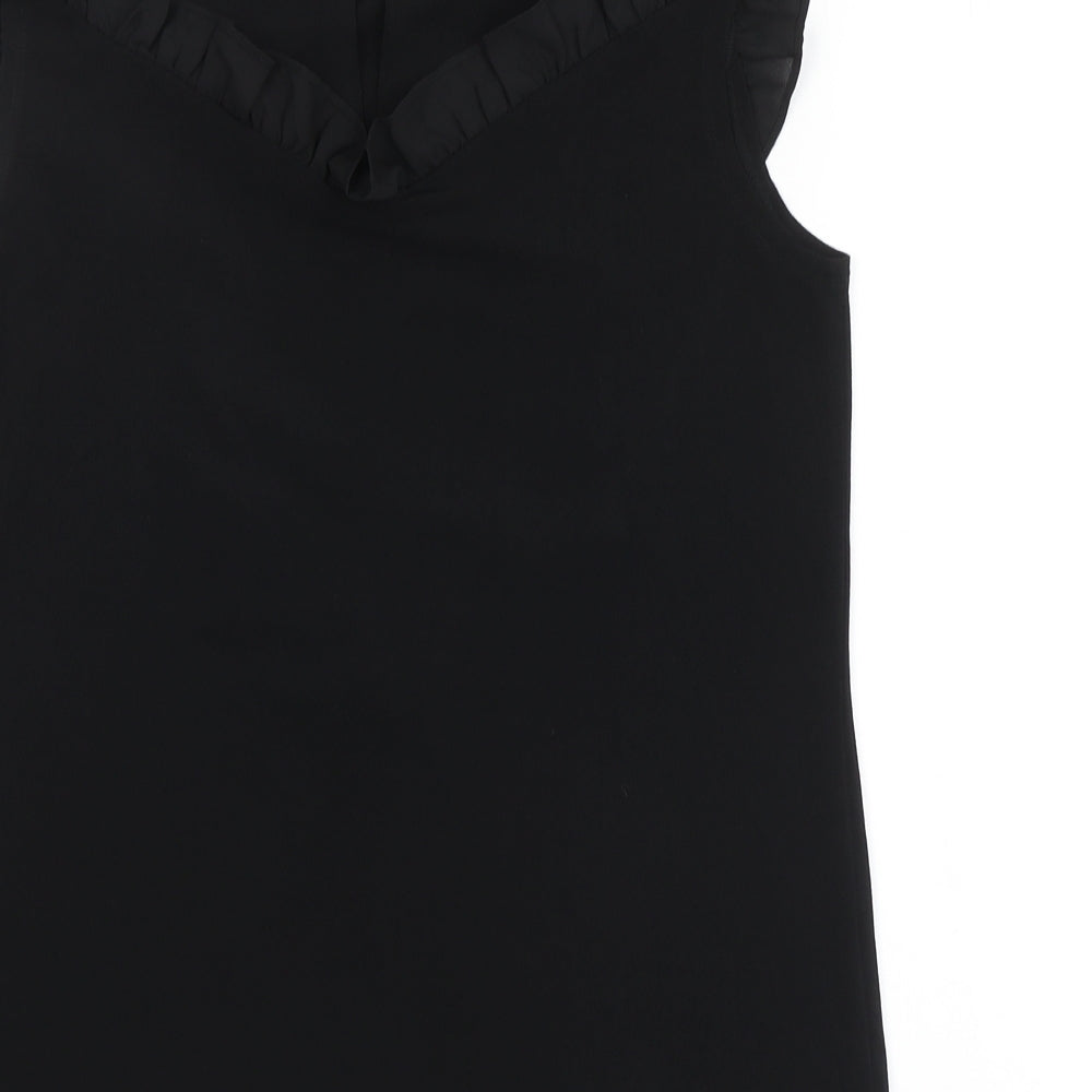 Womens UK Size 8 NEXT Black Basic Blouse
