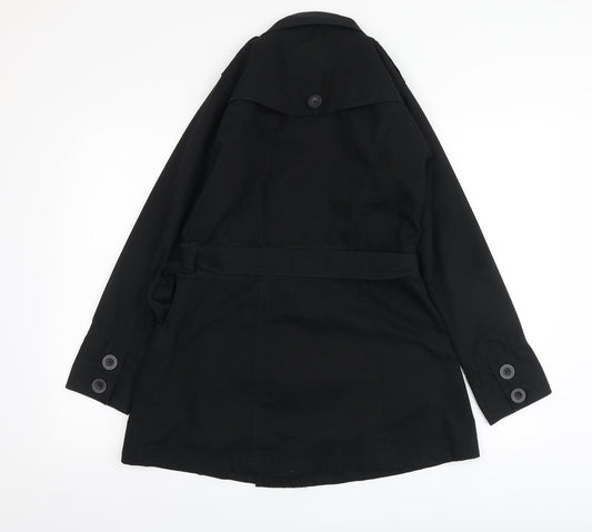Womens UK Size 10 TG Black Pea Coat