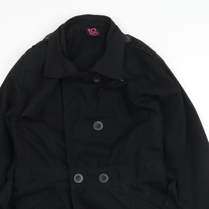 Womens UK Size 10 TG Black Pea Coat