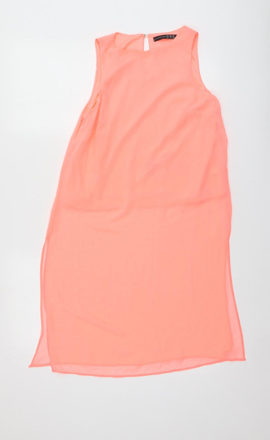 Womens UK Size 8 Atmosphere Orange Basic Blouse