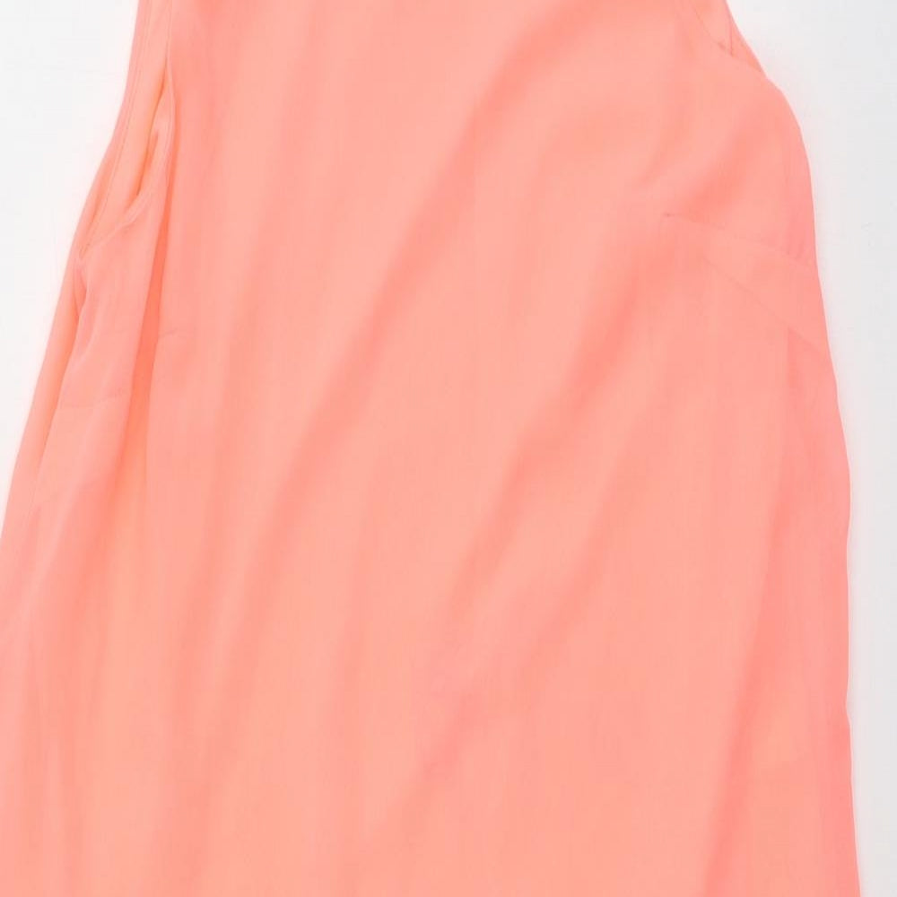 Womens UK Size 8 Atmosphere Orange Basic Blouse