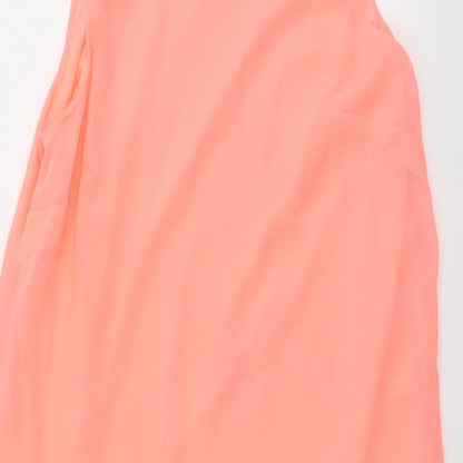 Womens UK Size 8 Atmosphere Orange Basic Blouse