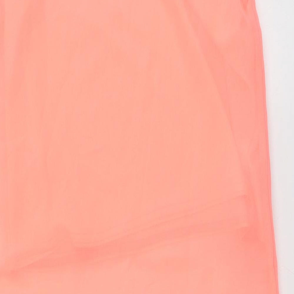 Womens UK Size 8 Atmosphere Orange Basic Blouse