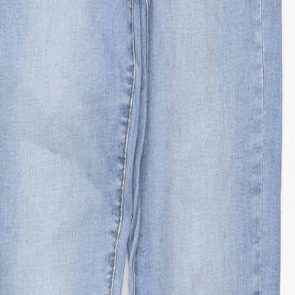Denim & Co. Womens Blue Cotton Skinny Jeans Size 10 L33 in Regular Button