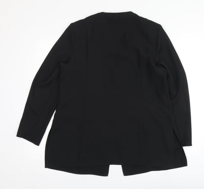 Womens UK Size 16 Design Essentials Black Basic Blouse