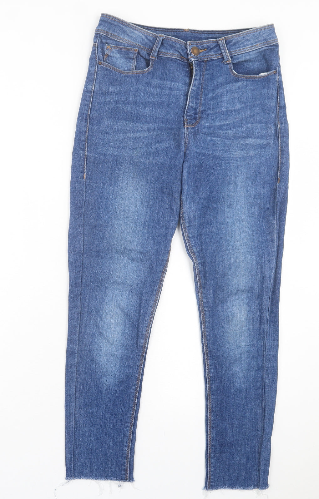 Womens UK Size 30 in Preworn Regular Fit Skinny Blue Jeans