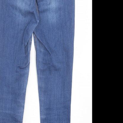 Womens UK Size 30 in Preworn Regular Fit Skinny Blue Jeans