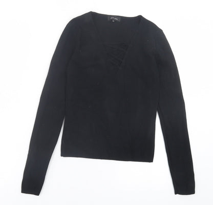 Womens UK Size 10 New Look Black Pullover Jumper