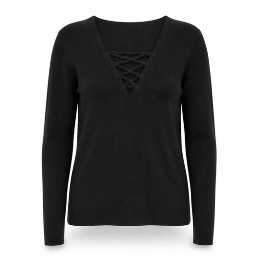 Womens UK Size 10 New Look Black Pullover Jumper