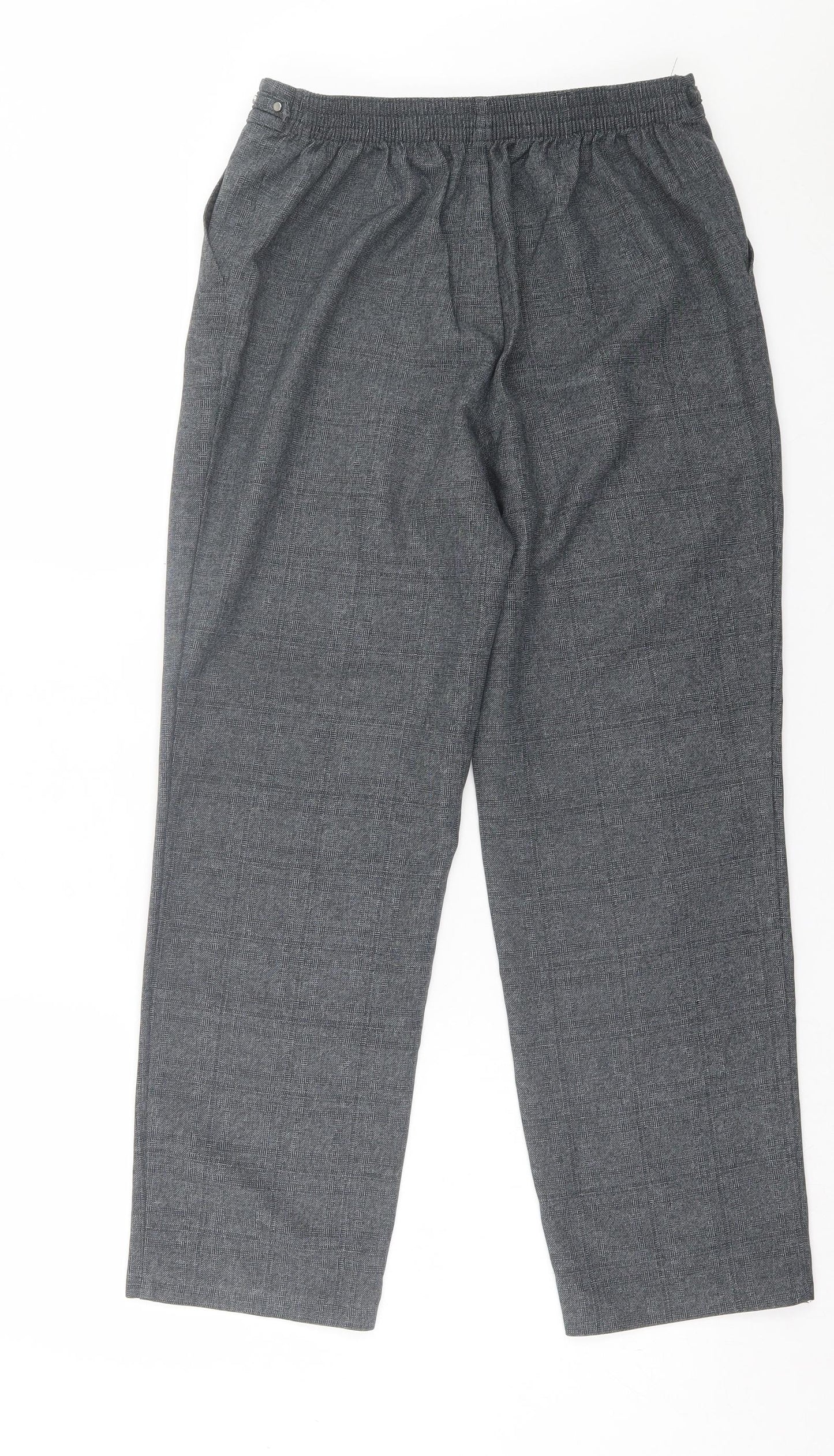 Womens UK Size 12 Marks and Spencer Regular Fit  Grey Trousers