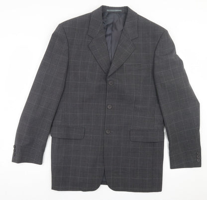 Mens UK Size 40 Preworn Regular Grey Suit Jacket