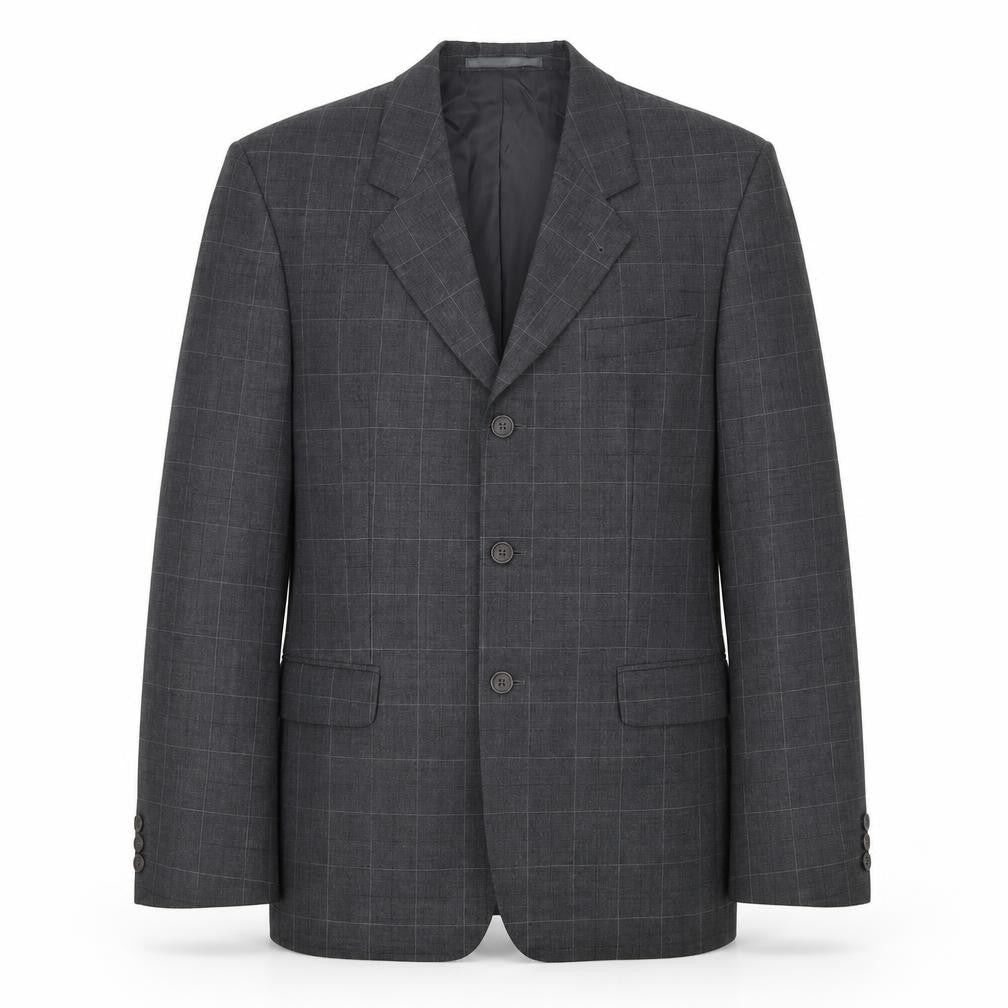 Mens UK Size 40 Preworn Regular Grey Suit Jacket