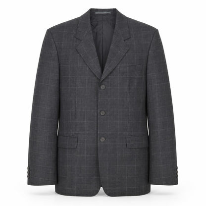Mens UK Size 40 Preworn Regular Grey Suit Jacket