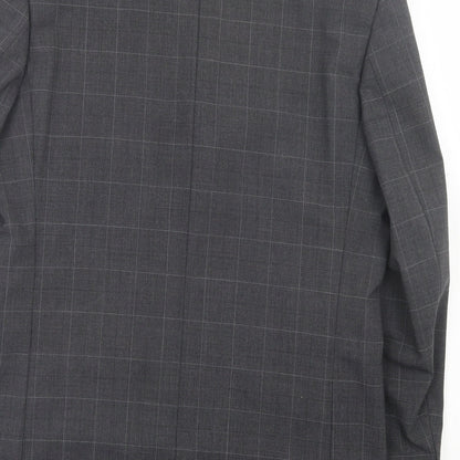 Mens UK Size 40 Preworn Regular Grey Suit Jacket