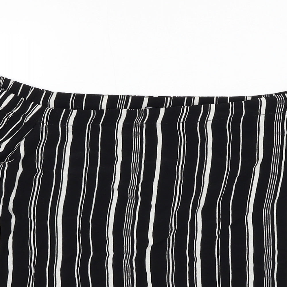 Womens UK Size 10 New Look Black Basic Blouse