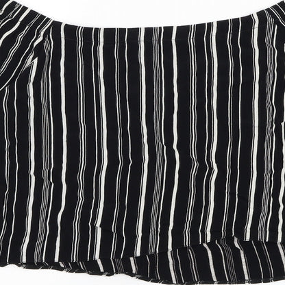 Womens UK Size 10 New Look Black Basic Blouse