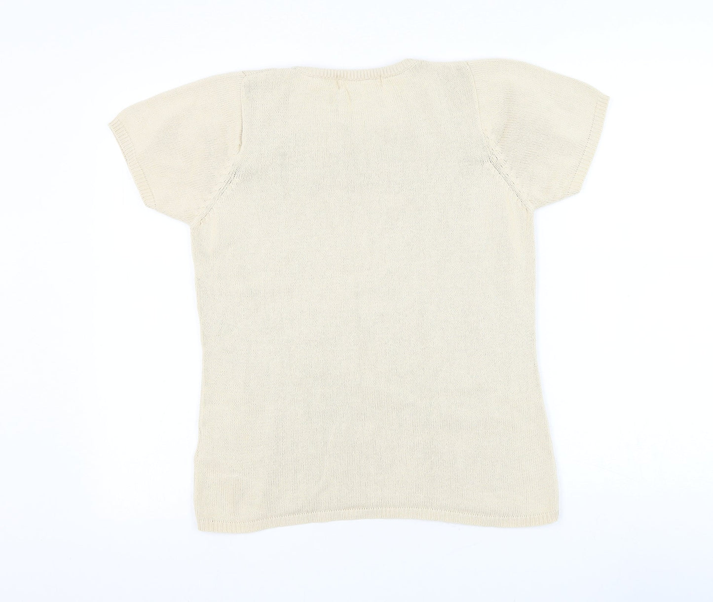 Womens UK Size 10 EWM Beige Pullover Jumper
