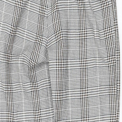 Womens UK Size S Sinsay Regular Fit Carrot White Trousers