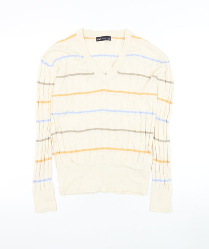 Womens UK Size S Marks and Spencer Beige Pullover Jumper