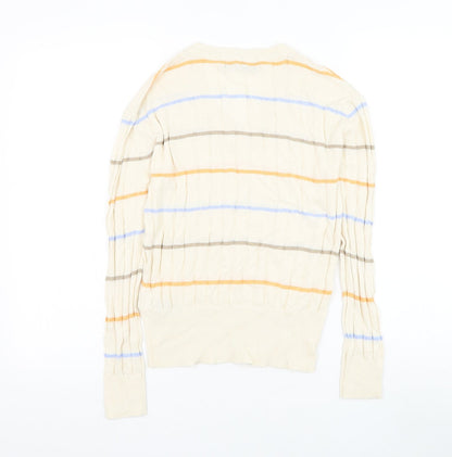 Womens UK Size S Marks and Spencer Beige Pullover Jumper