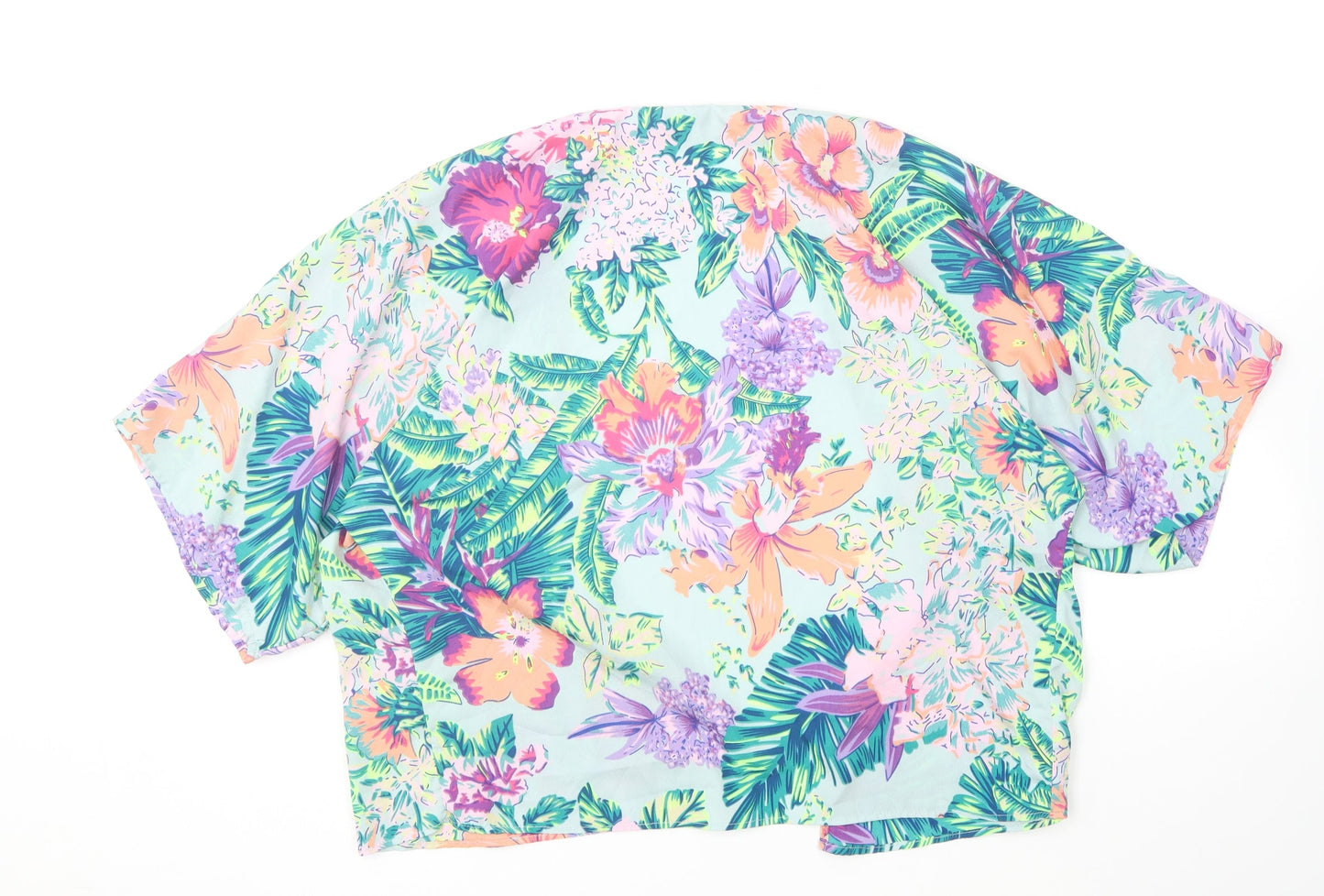 Womens UK Size 8 New Look Multicoloured Kimono Blouse