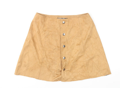 Womens UK Size 8 Fashion Union Mini Velvet Skirt