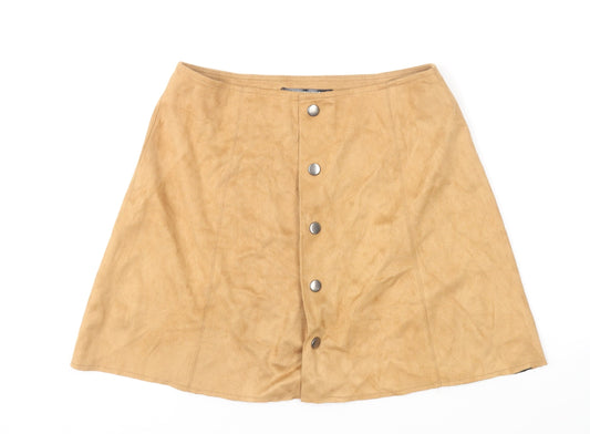 Womens UK Size 8 Fashion Union Mini Velvet Skirt