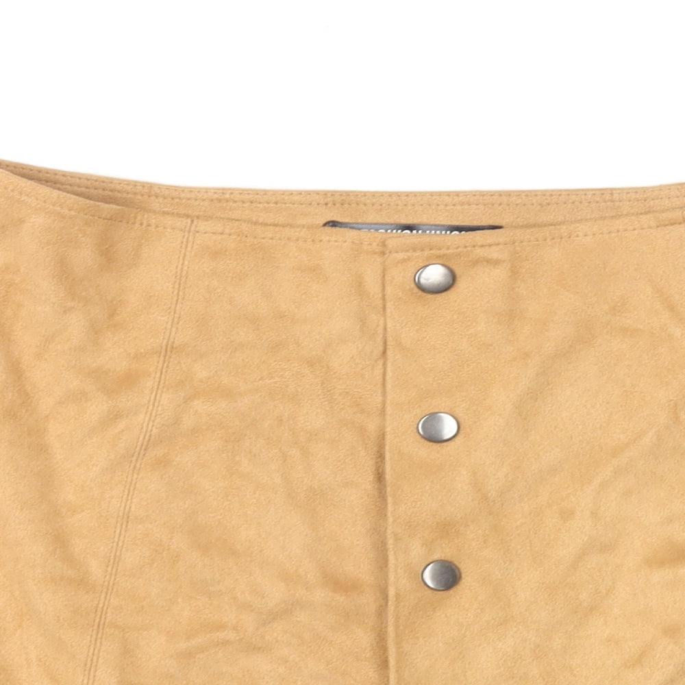Womens UK Size 8 Fashion Union Mini Velvet Skirt