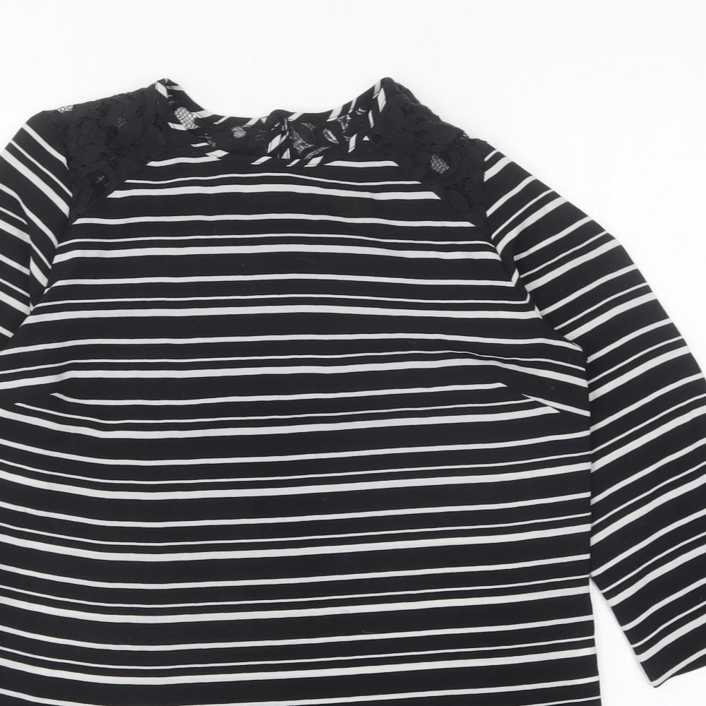 Womens UK Size 6 Atmosphere Black Basic Blouse