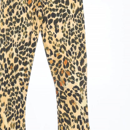 Womens UK Size 6 PRETTYLITTLETHING Regular Fit  Brown Trousers