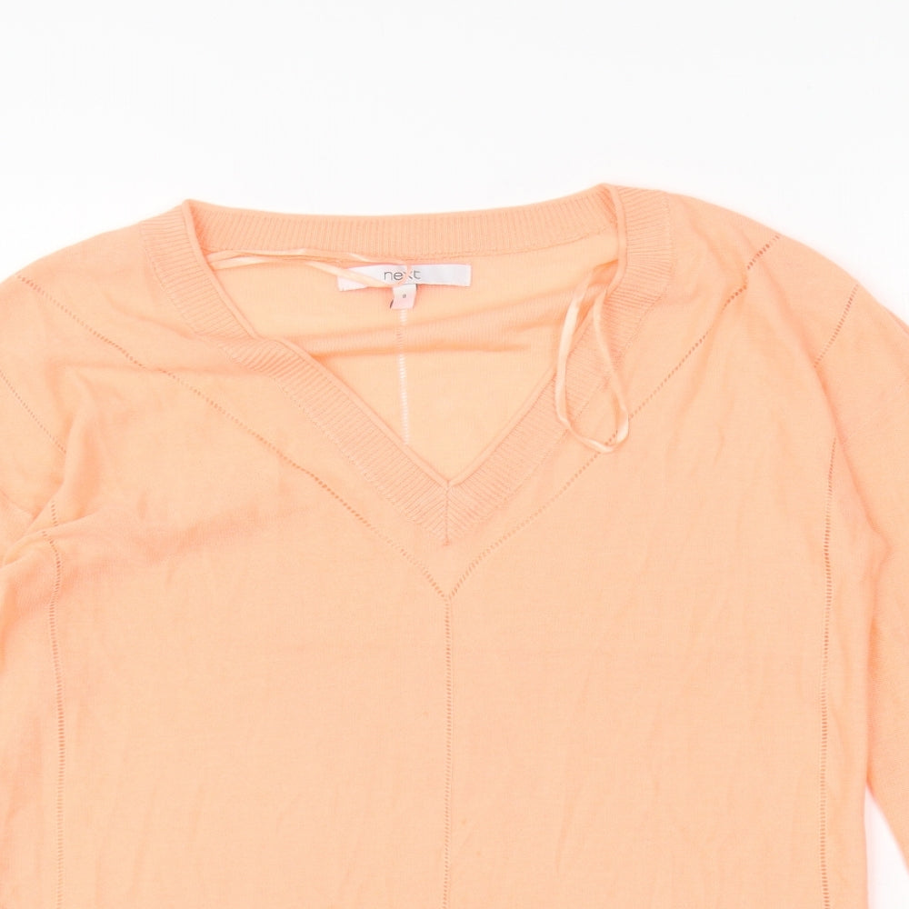 Womens UK Size 8 NEXT Orange Pullover Jumper