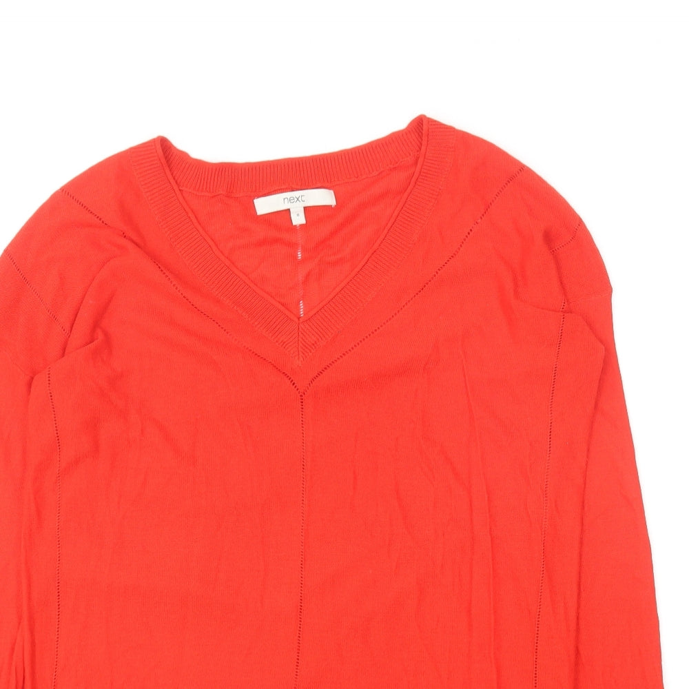 Womens UK Size 8 NEXT Red Pullover Jumper