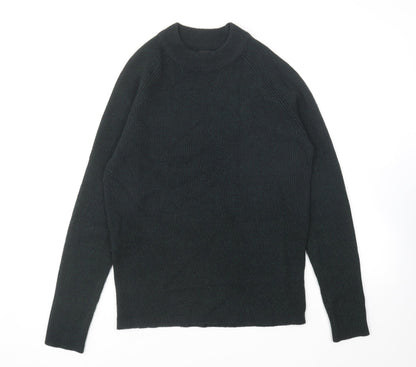 Burton Mens Green Round Neck Acrylic Pullover Jumper Size M