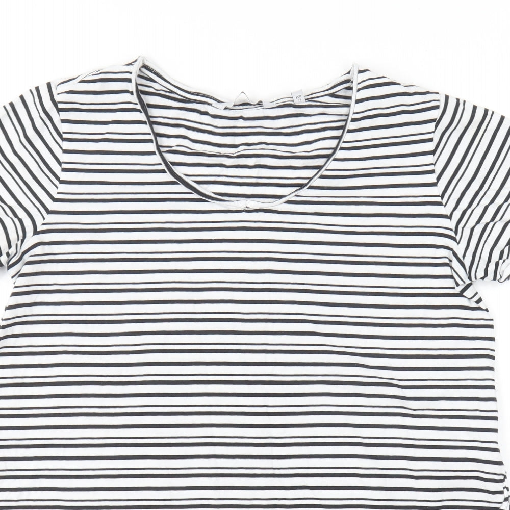 Womens UK Size 10 NEXT Black Basic T-Shirt