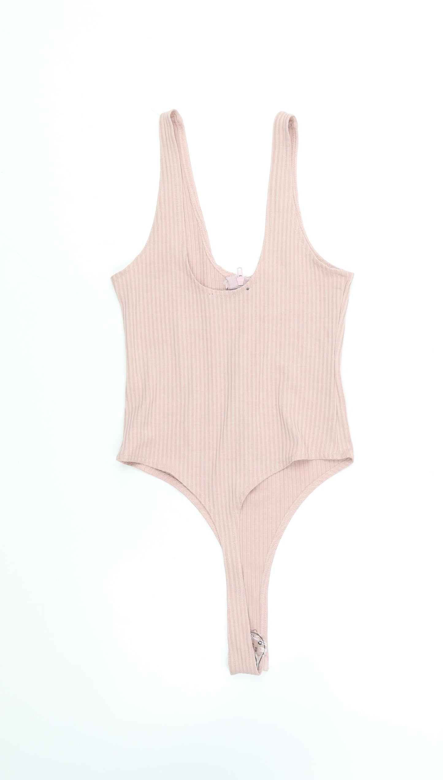 Love & Other Things Womens Pink Polyester Bodysuit One-Piece Size XS Snap