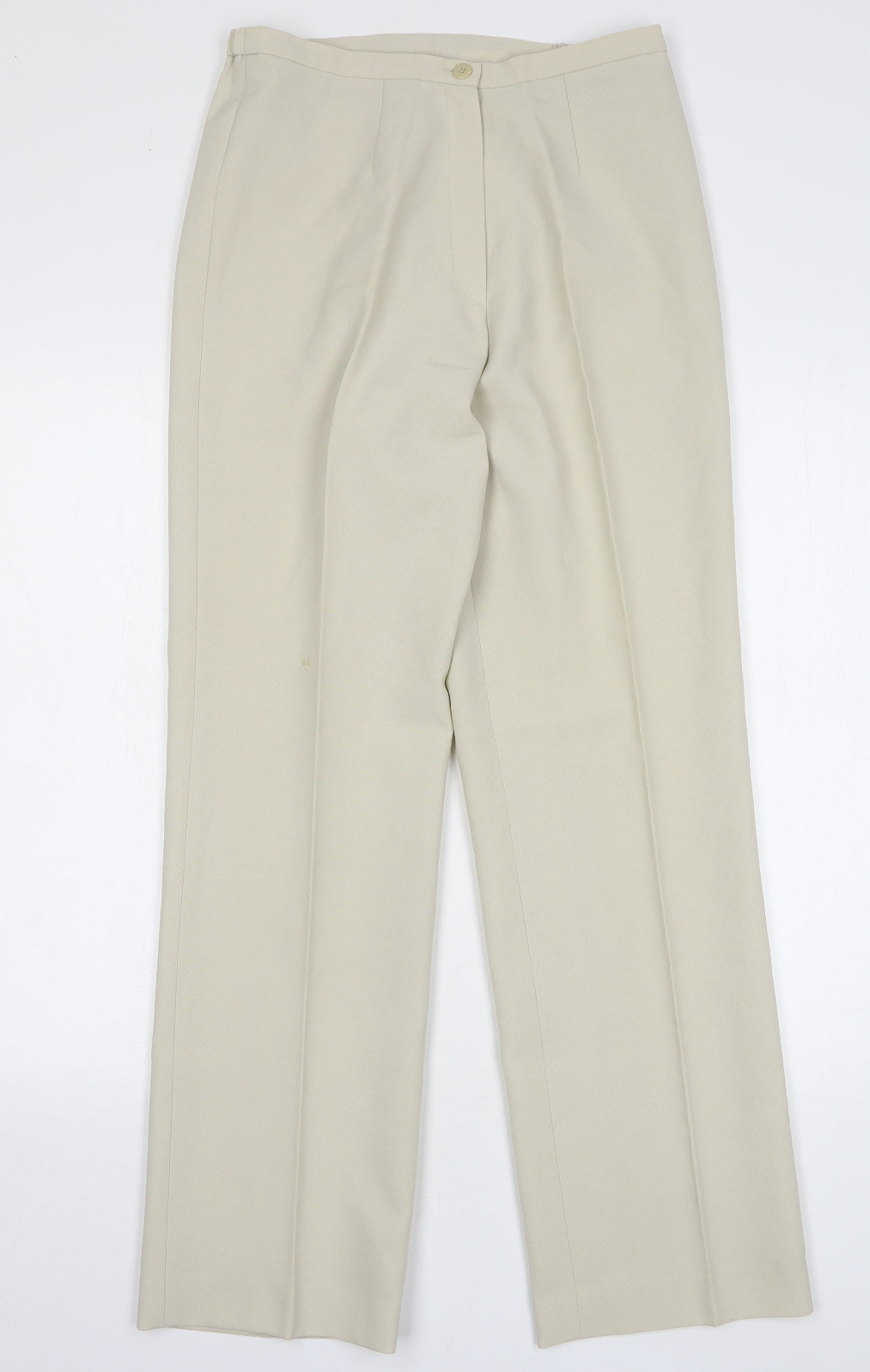 Womens UK Size 12 Agenda Regular Fit  Beige Trousers