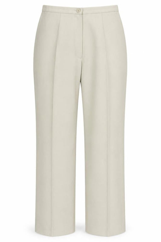 Womens UK Size 12 Agenda Regular Fit  Beige Trousers
