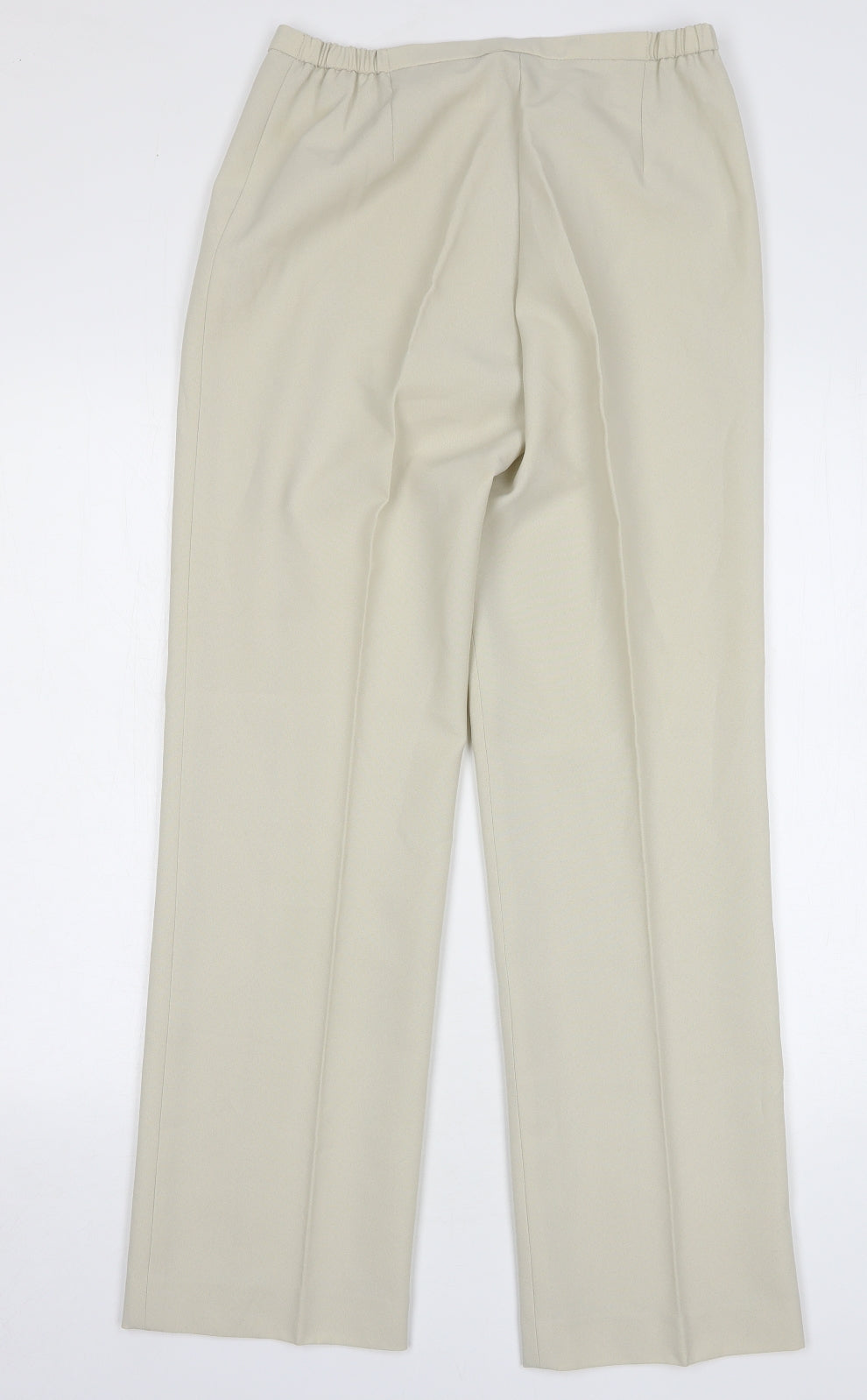 Womens UK Size 12 Agenda Regular Fit  Beige Trousers