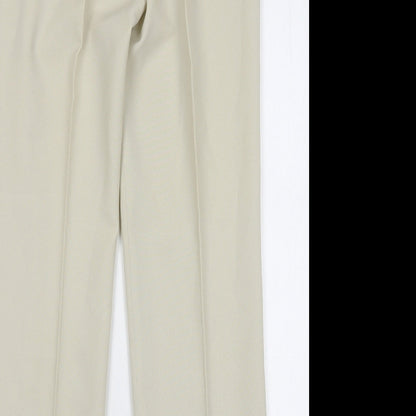 Womens UK Size 12 Agenda Regular Fit  Beige Trousers