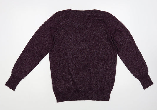 Womens UK Size L Dunnes Stores Purple Pullover Jumper