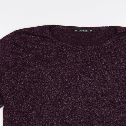 Womens UK Size L Dunnes Stores Purple Pullover Jumper