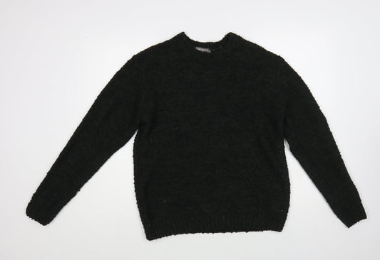 Primark Womens Green Crew Neck Acrylic Pullover Jumper Size S