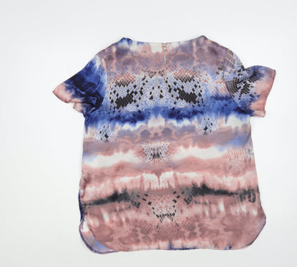 Womens UK Size 12 Amphora Multicoloured Basic Blouse
