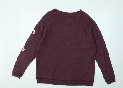 Hollister Womens Purple Cotton Pullover Sweatshirt Size XS - Sunset Coast