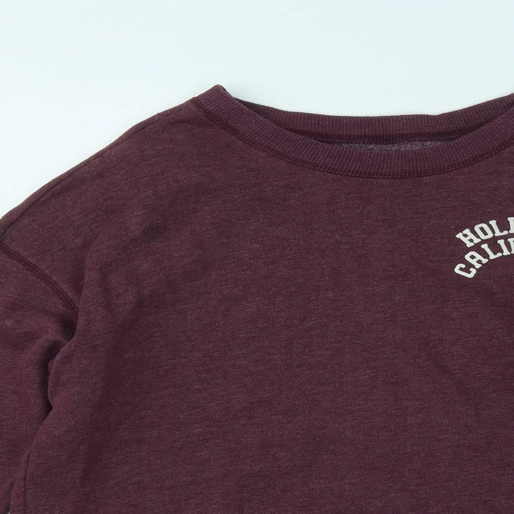 Hollister Womens Purple Cotton Pullover Sweatshirt Size XS - Sunset Coast