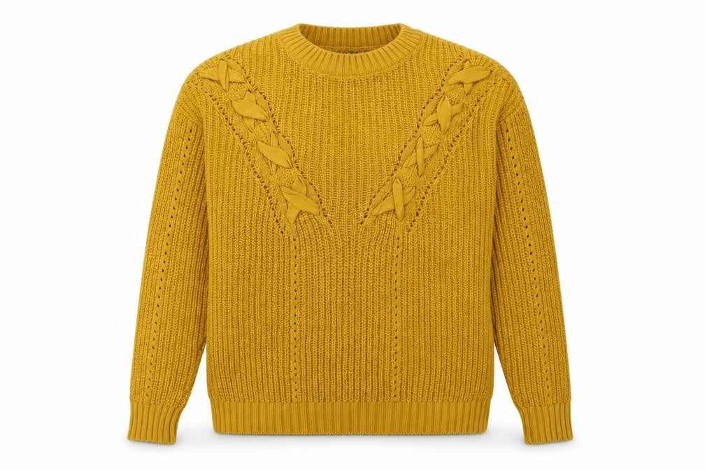 Womens UK Size 4 Primark Yellow Pullover Jumper