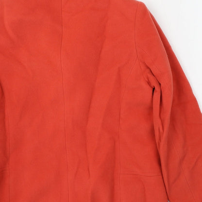 Casual Corner Womens Red Jacket Size 10 Button