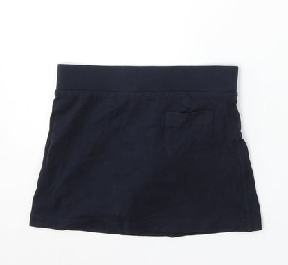 Marks and Spencer Girls Blue Cotton A-Line Skirt Size 4-5 Years Regular