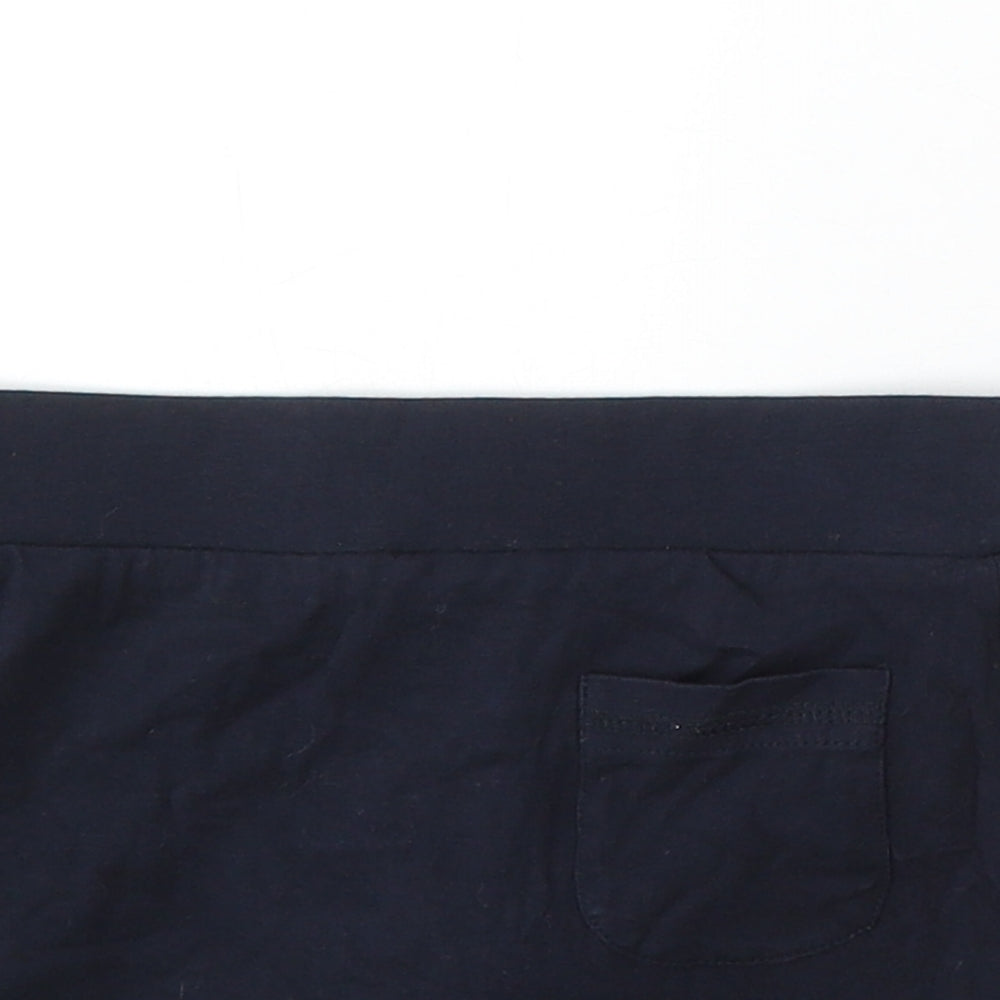 Marks and Spencer Girls Blue Cotton A-Line Skirt Size 4-5 Years Regular