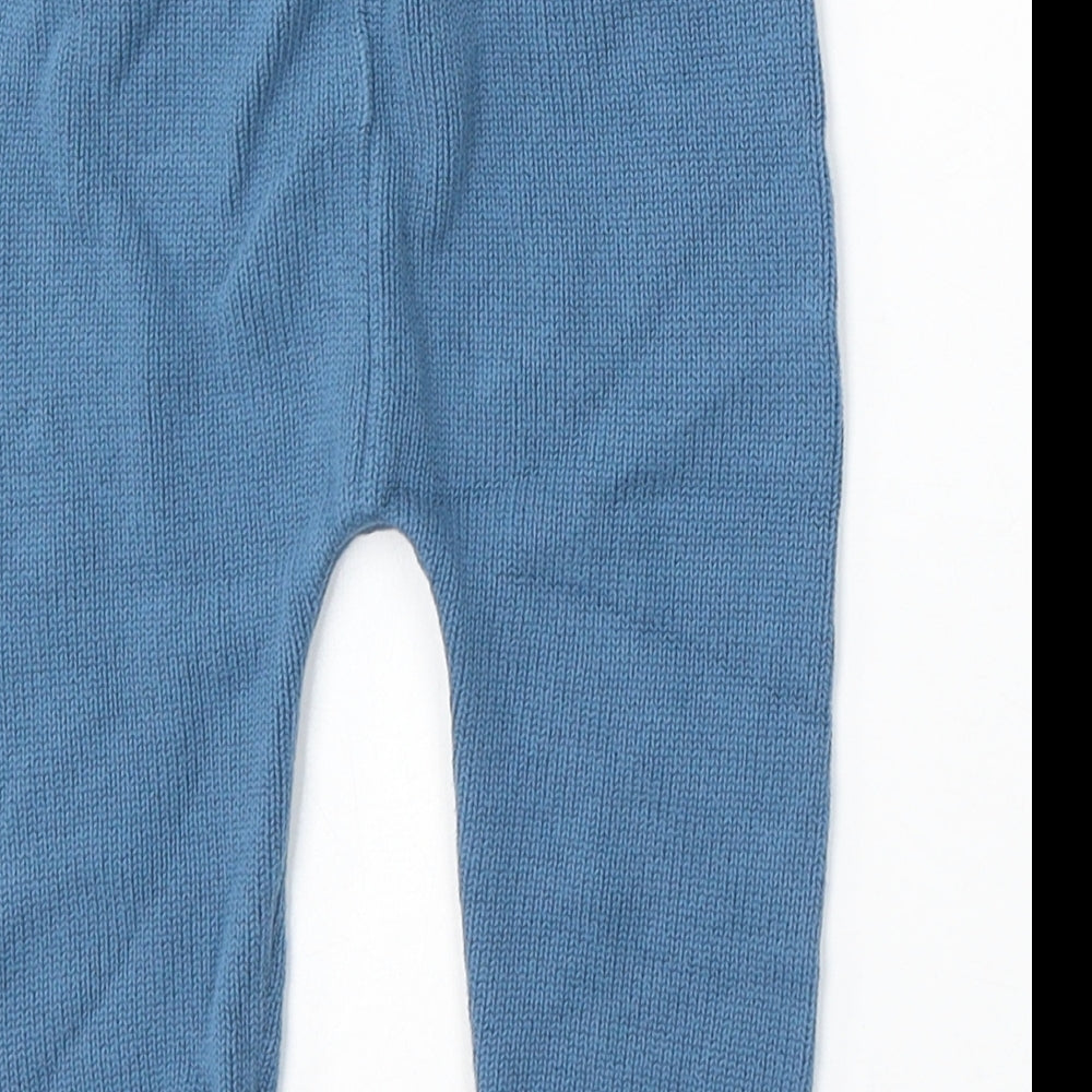 Monsoon Boys Blue Polyester Jogger Trousers Size 9-12 Months